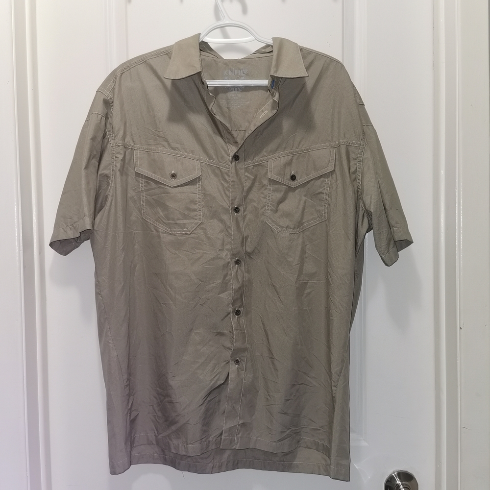 Kuhl Men's‎ Tan Short Sleeve Shirt